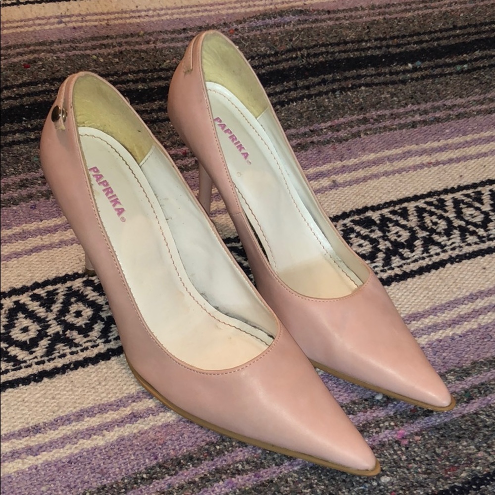 Pink/Mauve Paprika Pointed Heel
